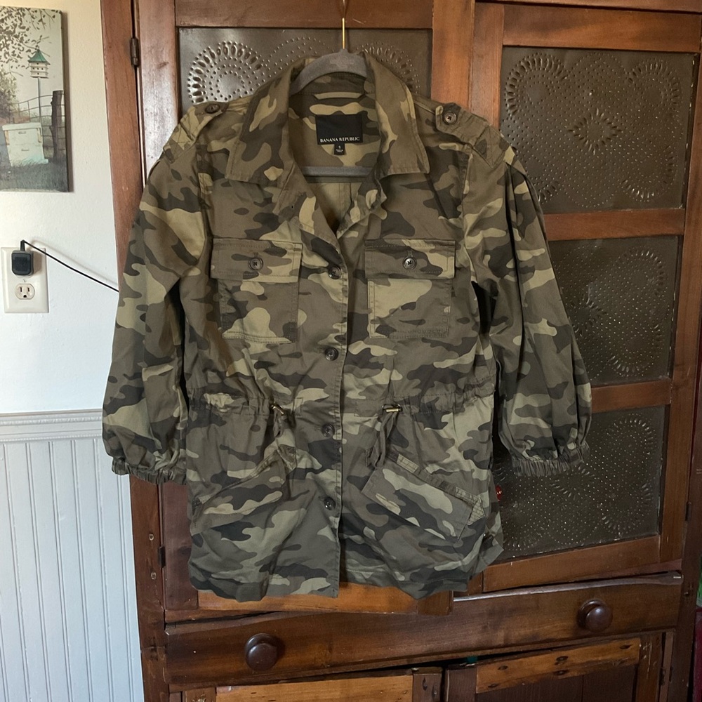 Banana Republic Camo Army Utility Jacket S